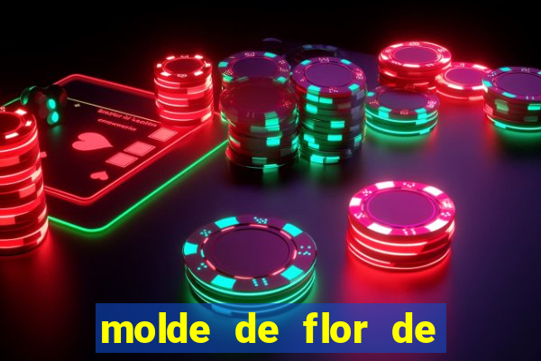 molde de flor de eva grande para imprimir